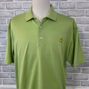 Vintage PGA Masters Amen Corner Green Golf Polo Pima Cotton Athleisure *